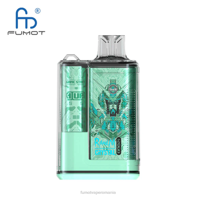 Fumot Store - Fumot Crystal 12000 cutie de vape de unică folosință - 20 ml (1 bucată) V26X252 struguri de aloe