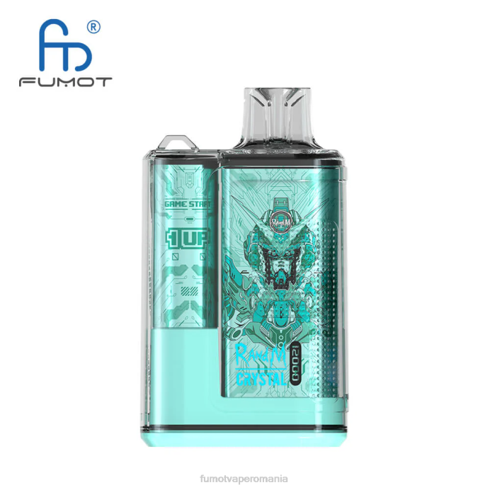 Fumot Vape Price - Fumot Crystal 12000 cutie de vape de unică folosință - 20 ml (1 bucată) V26X253 explozie de fructe de mere