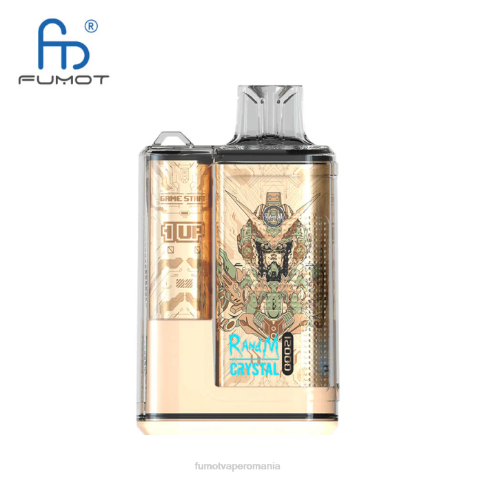 Fumot Vape Price - Fumot Crystal 12000 cutie de vape de unică folosință - 20 ml (1 bucată) V26X253 explozie de fructe de mere