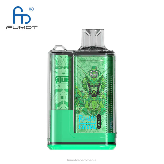 Fumot Vape Price - Fumot Crystal 12000 cutie de vape de unică folosință - 20 ml (1 bucată) V26X253 explozie de fructe de mere