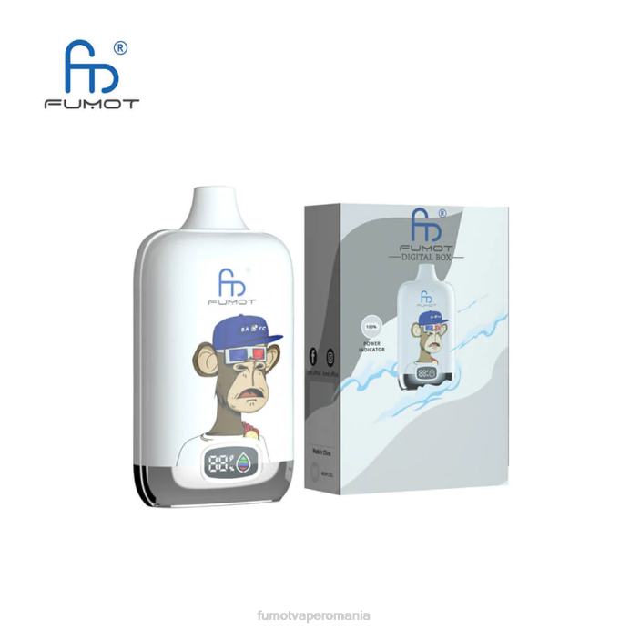 Fumot Store - Fumot Digital Box 12000 capsule de vape de unică folosință - 20 ml (1 bucată) V26X122 zmeura bluesour