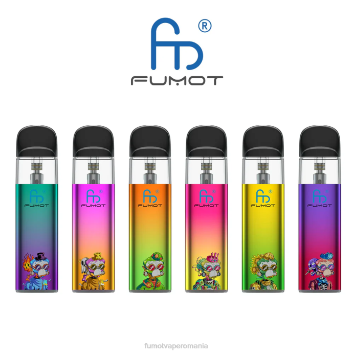 Fumot Vape Romania - Fumot Dazzle Lite Kit de vapoare gol compatibil cu tpd (1 bucată) V26X551 verde-violet