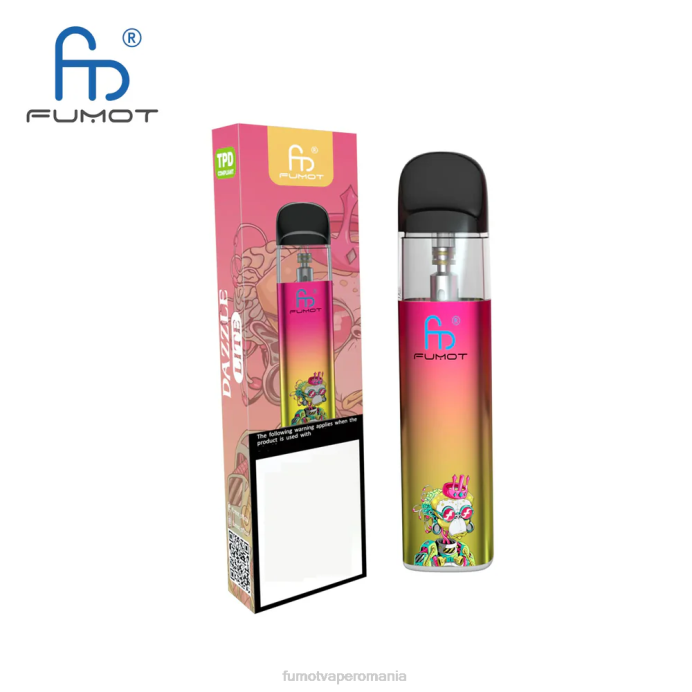 Fumot Vape Romania - Fumot Dazzle Lite Kit de vapoare gol compatibil cu tpd (1 bucată) V26X551 verde-violet