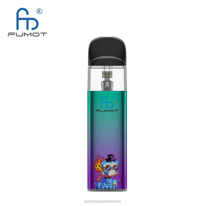 Fumot Vape Romania - Fumot Dazzle Lite Kit de vapoare gol compatibil cu tpd (1 bucată) V26X551 verde-violet