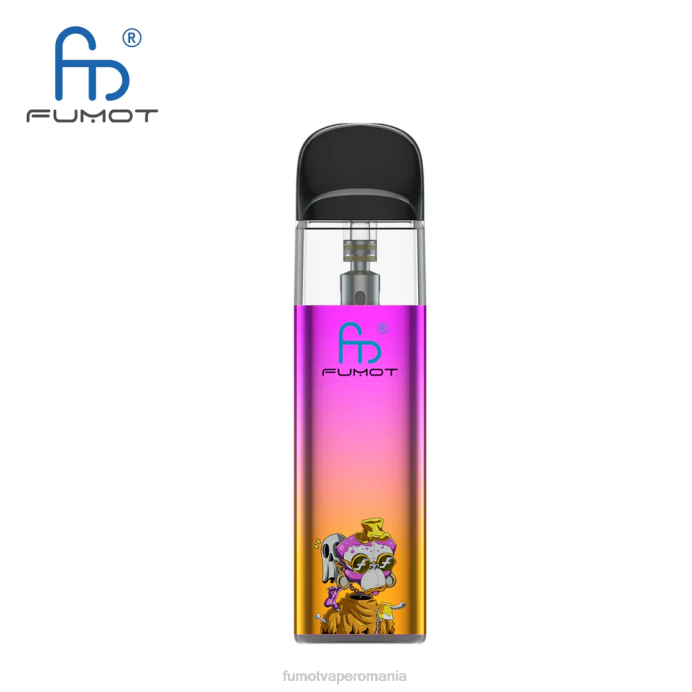 Fumot Vape Romania - Fumot Dazzle Lite Kit de vapoare gol compatibil cu tpd (1 bucată) V26X551 verde-violet