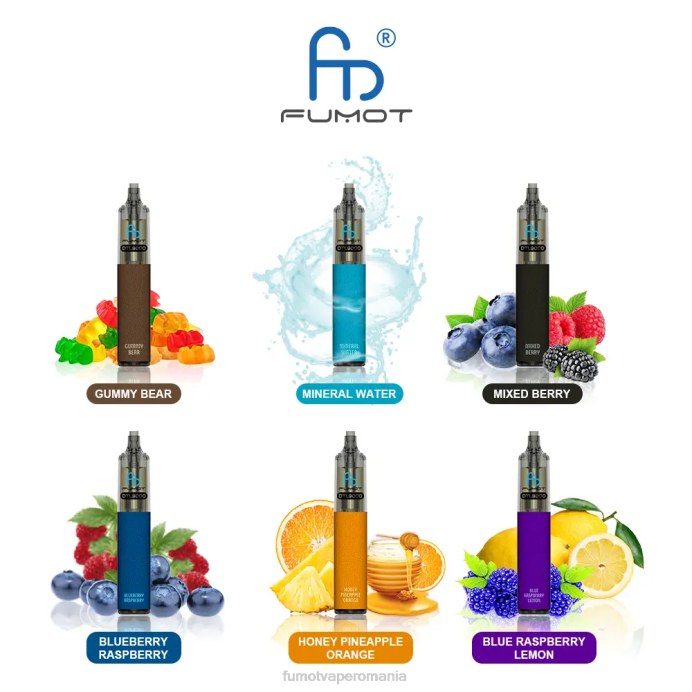 Fumot Discount Code - Fumot DTL stilou vape de unică folosință 9000- 18 ml (1 bucată) V26X369 lămâie albastră zmeură