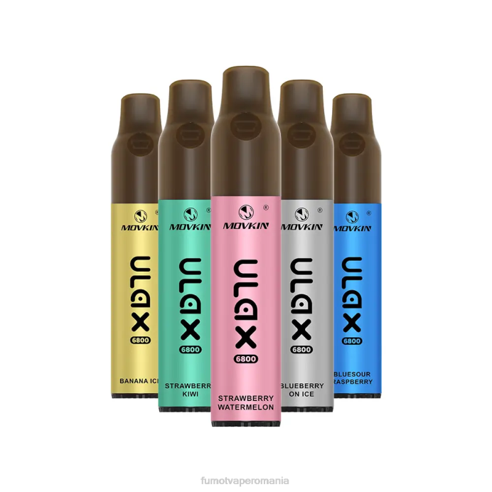 Fumot Vape Flavors - Fumot Movkin Ulax 6800 vape de unică folosință, bobină ceramică - 8ml (1 bucată) V26X317 milkshake de banane