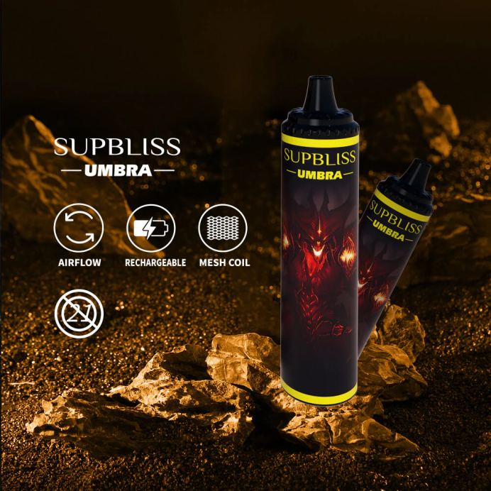 Fumot Store - Fumot Supbliss Umbra 10000 (1 bucată) stilou vape de unică folosință - 20 ml V26X482 măr roșu lămâie