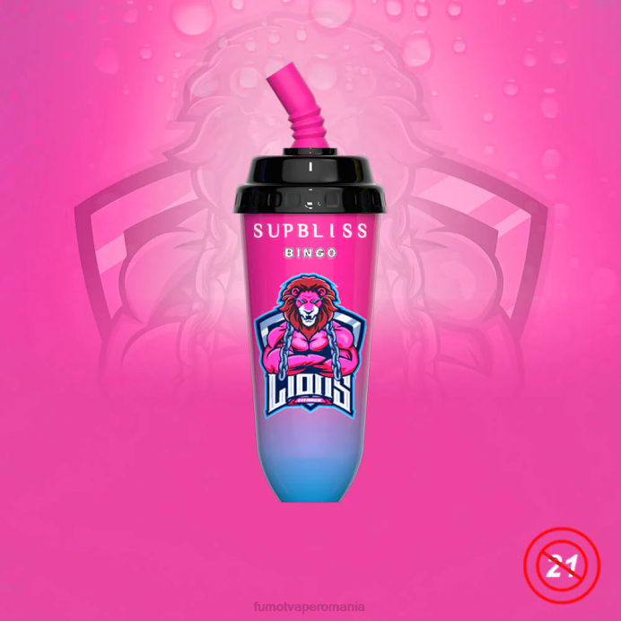 Fumot Vape Flavors - Fumot Supbliss Bingo 16 ml 8000 dispozitiv de vaporizare de unică folosință (1 bucată) V26X407 banană căpșuni