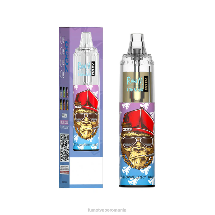 Fumot Vape Online Shop - Fumot Tornado 14 ml (1 bucată) 7000 stilou vape de unică folosință V26X106 gheata de mandarine