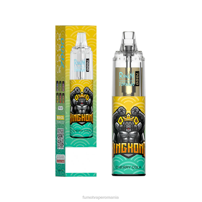 Fumot Vape Online Shop - Fumot Tornado 14 ml (1 bucată) 7000 stilou vape de unică folosință V26X106 gheata de mandarine