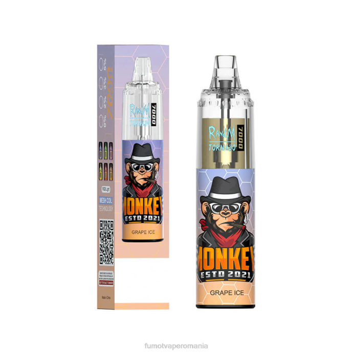 Fumot Vape Online Shop - Fumot Tornado 14 ml (1 bucată) 7000 stilou vape de unică folosință V26X106 gheata de mandarine