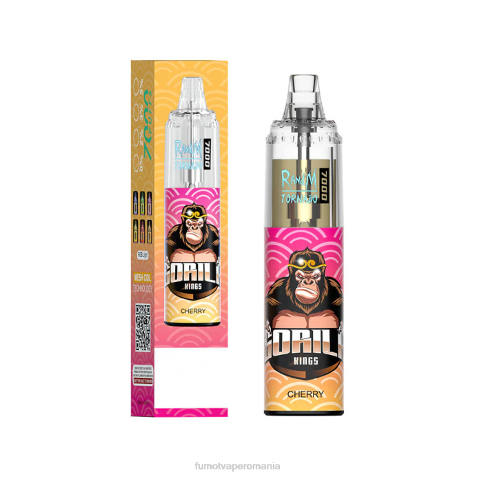 Fumot Vape Online Shop - Fumot Tornado 14 ml (1 bucată) 7000 stilou vape de unică folosință V26X106 gheata de mandarine