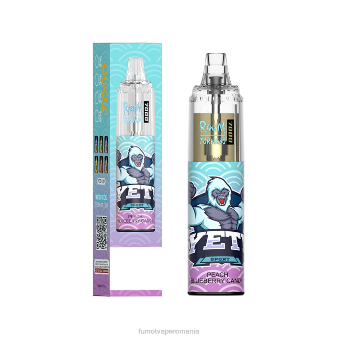 Fumot Vape Online Shop - Fumot Tornado 14 ml 7000 stilou vape de unică folosință (1 bucată) V26X56 milkshake de banane