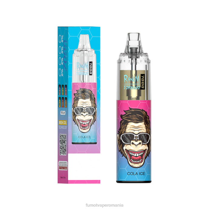 Fumot Vape Online Shop - Fumot Tornado 14 ml 7000 stilou vape de unică folosință (1 bucată) V26X56 milkshake de banane