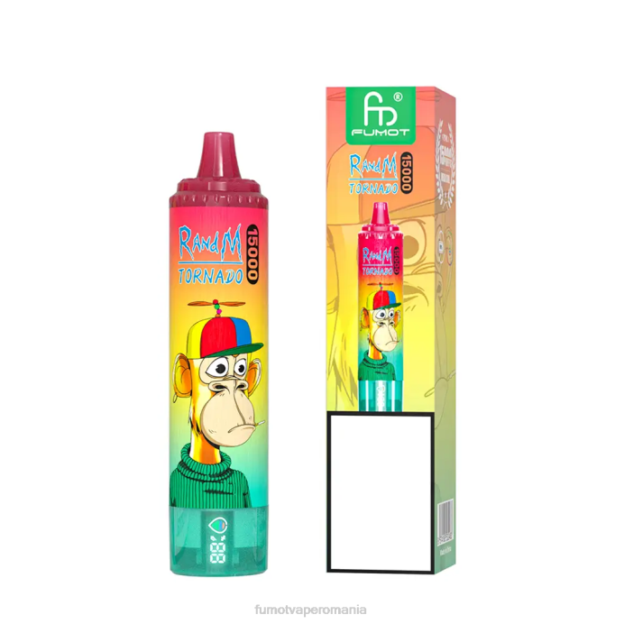 Fumot Vape Online Shop - Fumot Tornado 15000 vape de unică folosință - 25 ml (1 bucată) V26X186 pepene verde căpșuni