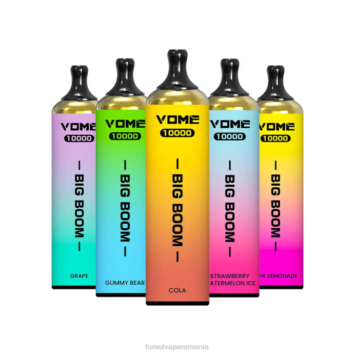 Fumot Vape Online Shop - Fumot Vome Big Boom stilou vape de unică folosință 10000 - 20 ml (1 bucată) V26X446 gheata de capsuni pepene verde