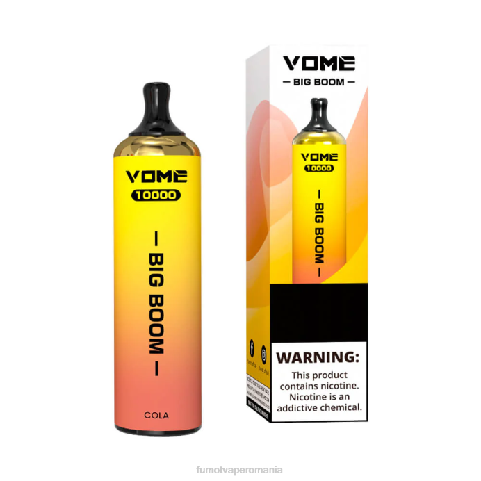 Fumot Vape Online Shop - Fumot Vome Big Boom stilou vape de unică folosință 10000 - 20 ml (1 bucată) V26X446 gheata de capsuni pepene verde