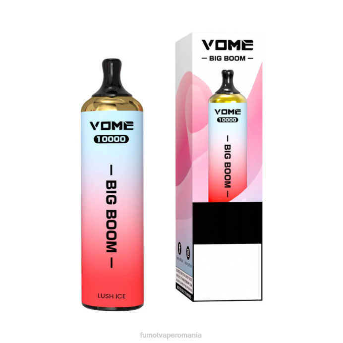 Fumot Vape Online Shop - Fumot Vome Big Boom stilou vape de unică folosință 10000 - 20 ml (1 bucată) V26X446 gheata de capsuni pepene verde