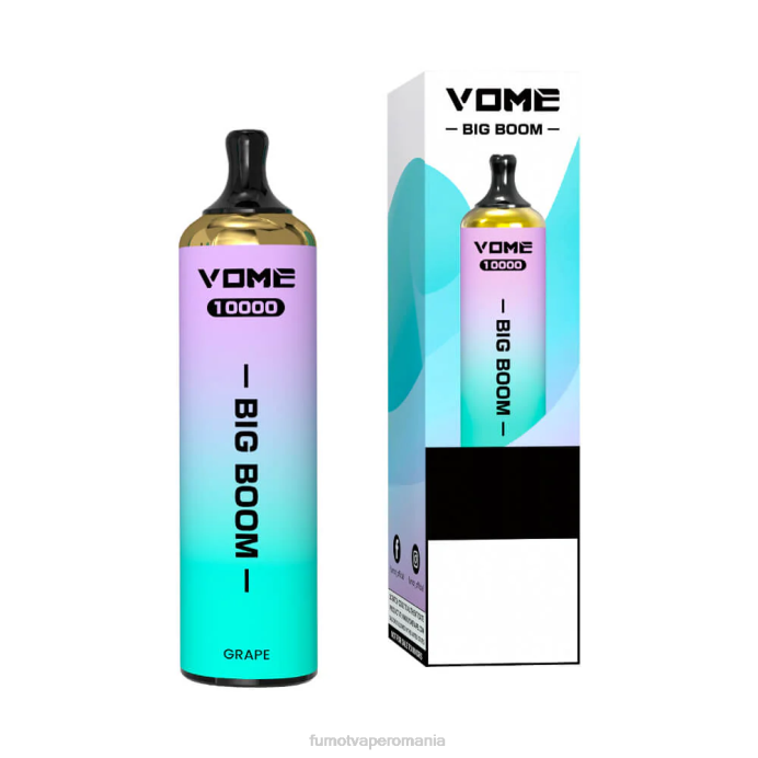 Fumot Vape Online Shop - Fumot Vome Big Boom stilou vape de unică folosință 10000 - 20 ml (1 bucată) V26X446 gheata de capsuni pepene verde