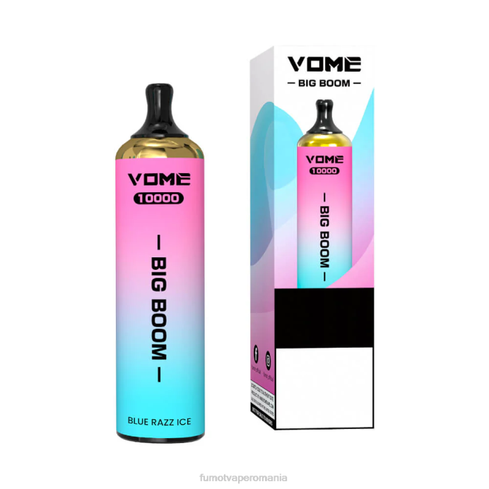 Fumot Vape Online Shop - Fumot Vome Big Boom stilou vape de unică folosință 10000 - 20 ml (1 bucată) V26X446 gheata de capsuni pepene verde