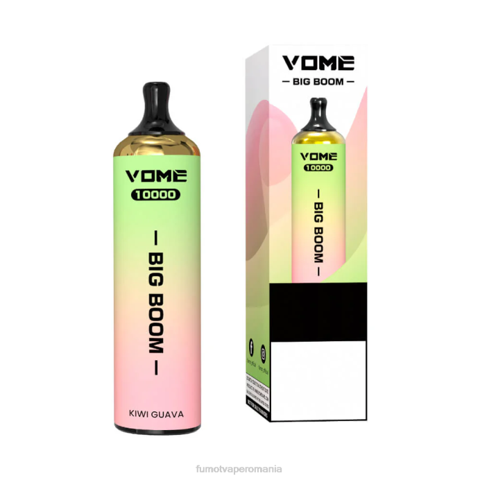 Fumot Vape Online Shop - Fumot Vome Big Boom stilou vape de unică folosință 10000 - 20 ml (1 bucată) V26X446 gheata de capsuni pepene verde