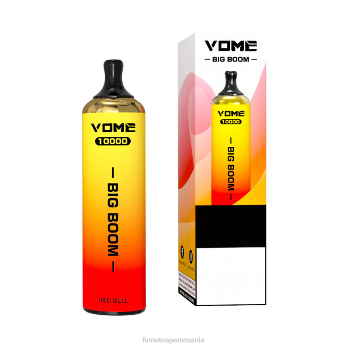 Fumot Vape Online Shop - Fumot Vome Big Boom stilou vape de unică folosință 10000 - 20 ml (1 bucată) V26X446 gheata de capsuni pepene verde