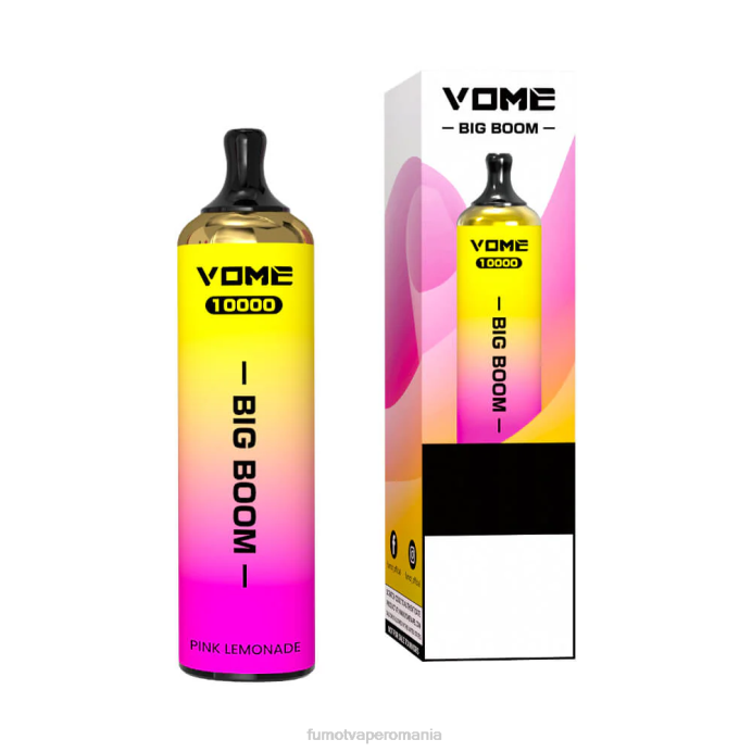 Fumot Vape Review - Fumot Vome Big Boom stilou vape de unică folosință 10000 - 20 ml (1 bucată) V26X440 gheata de capsuni