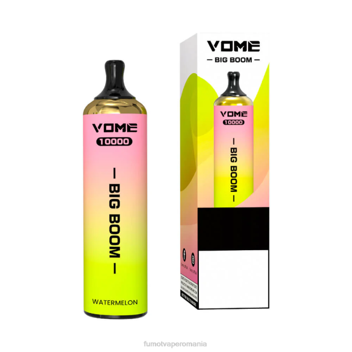 Fumot Vape Review - Fumot Vome Big Boom stilou vape de unică folosință 10000 - 20 ml (1 bucată) V26X440 gheata de capsuni